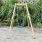 GINGER HOME - Детска Дървена Люлка, 156x200x201 см, Безопасна Игра на Открито Продукт GINGER HOME - Детска Дървена Люлка, 156x200x201 см, Безопасна Игра на Открито - 5 - BG Hlapeta