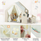 GINGER HOME - Детска Дървена Къща за Игра 6 в 1 – Стол, Маса, Черна Дъска, Органайзер, Тента и Мека Подложка Продукт GINGER HOME - Детска Дървена Къща за Игра 6 в 1 – Стол, Маса, Черна Дъска, Органайзер, Тента и Мека Подложка - 8 - BG Hlapeta