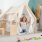 GINGER HOME - Детска Дървена Къща за Игра 6 в 1 – Стол, Маса, Черна Дъска, Органайзер, Тента и Мека Подложка Продукт GINGER HOME - Детска Дървена Къща за Игра 6 в 1 – Стол, Маса, Черна Дъска, Органайзер, Тента и Мека Подложка - 7 - BG Hlapeta