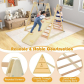 GINGER HOME - Детски Дървен Комплект 4 в 1 – Люлка, Пързалка, Катерушка и Рампа за Катерене, 120x112x114 см Продукт GINGER HOME - Детски Дървен Комплект 4 в 1 – Люлка, Пързалка, Катерушка и Рампа за Катерене, 120x112x114 см - 2 - BG Hlapeta