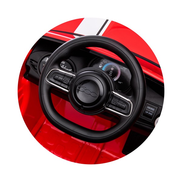 Продукт Акумулаторна кола Fiat 500 12V с музика и светлини - 0 - BG Hlapeta