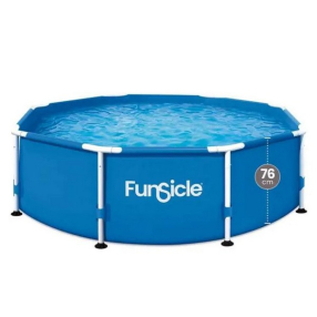 FunSicle - Басейн 244x76см. с метална рамка и филтрираща помпа