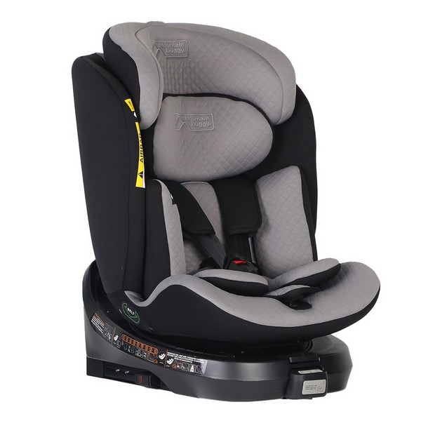 Mountain Buggy Safe Rotate - Столче за кола i-Size 40–150 см, с подвижна подложка за новородено, удължаваща се облегалка, за деца с ръст + IsoFix база