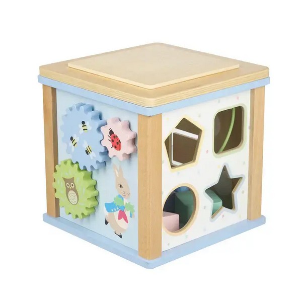 Orange Tree Toys Peter Rabbit - Дървен дидактически куб с активности