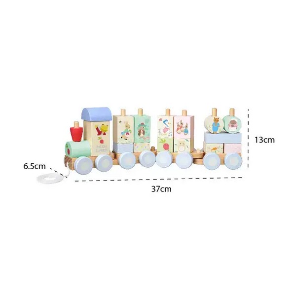 Продукт Orange Tree Toys Peter Rabbit Radish Express - Дървен влак за нанизване - 0 - BG Hlapeta