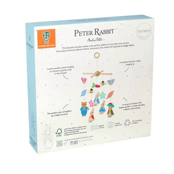 Продукт Orange Tree Toys Peter Rabbit - Дървена висяща играчка - 0 - BG Hlapeta