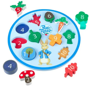 Orange Tree Toys Peter Rabbit, числа и броене - Дървен Пъзел