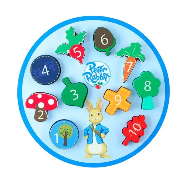 Продукт Orange Tree Toys Peter Rabbit, числа и броене - Дървен Пъзел - 0 - BG Hlapeta