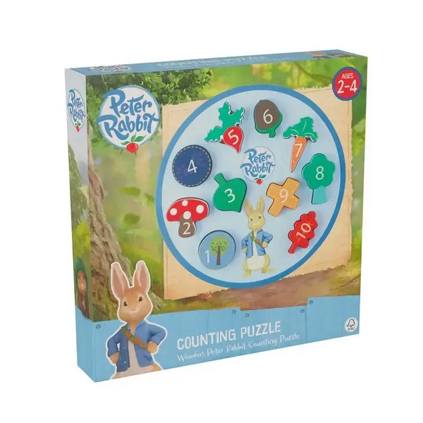 Продукт Orange Tree Toys Peter Rabbit, числа и броене - Дървен Пъзел - 0 - BG Hlapeta