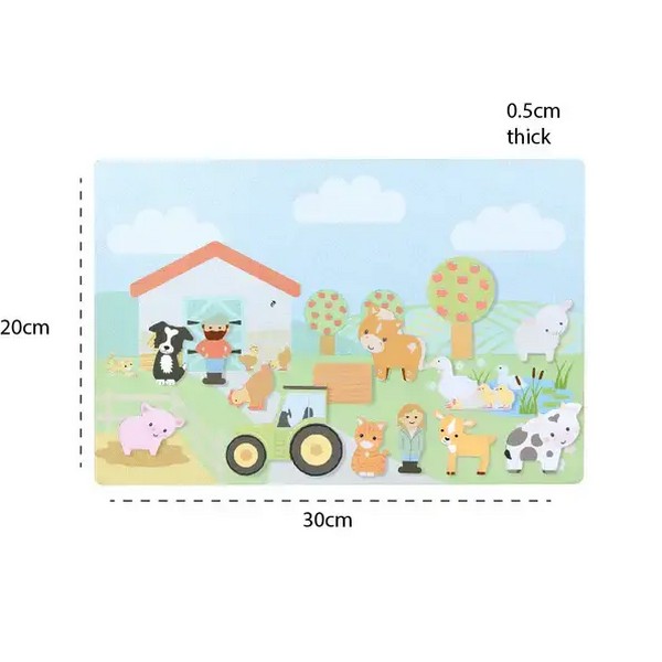 Продукт Orange Tree Toys Ферма - Магнитна дъска - 0 - BG Hlapeta