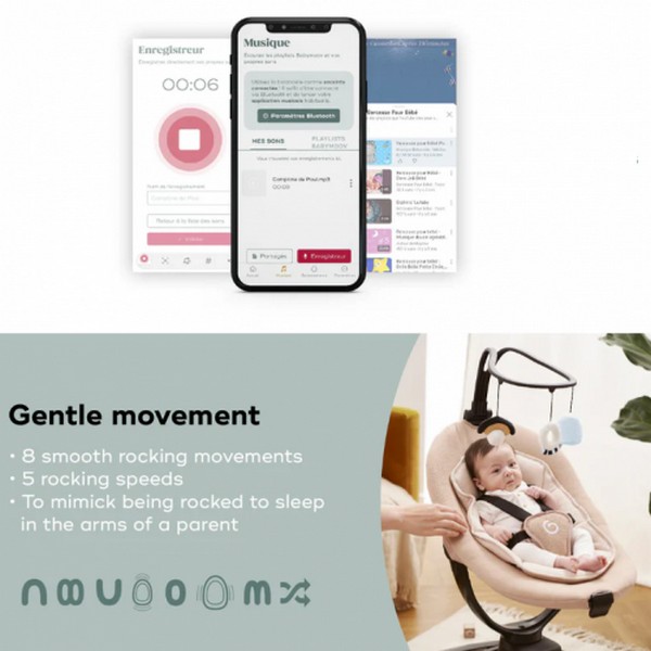 Продукт Babymoov Swoon Evolution Connect Mocca - Бебешка Люлка - 0 - BG Hlapeta