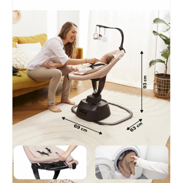 Продукт Babymoov Swoon Evolution Connect Mocca - Бебешка Люлка - 0 - BG Hlapeta