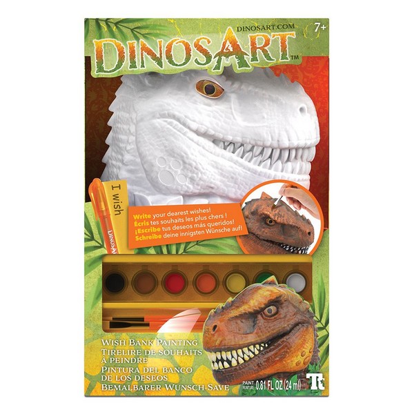 Продукт DinosArt Касичка и сейф за желания Динозавър - Комплект за оцветяване - 0 - BG Hlapeta