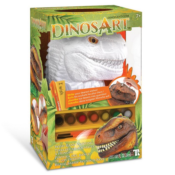 Продукт DinosArt Касичка и сейф за желания Динозавър - Комплект за оцветяване - 0 - BG Hlapeta
