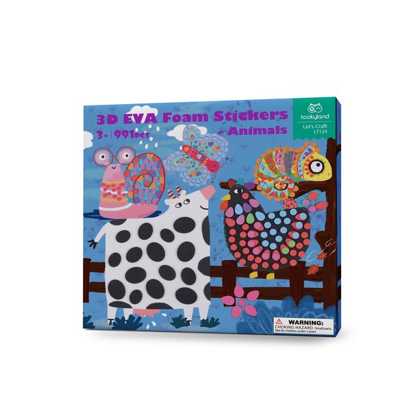 Продукт Tookyland - Моят първи творчески комплект със стикери и помпони, 4 в 1 - 0 - BG Hlapeta