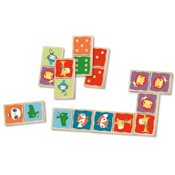 Продукт Fisher Price Животни - Дървено домино с две лица - 0 - BG Hlapeta