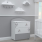 Bambino casa Fiori grigio - Kомплект 3ч. креватче + скрин + гардероб Продукт Bambino casa Fiori grigio - Kомплект 3ч. креватче + скрин + гардероб - 2 - BG Hlapeta