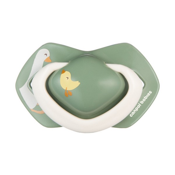 Продукт Canpol Goose - Силиликонови залъгалки със симетрична форма 6-18 м, 2бр - 0 - BG Hlapeta
