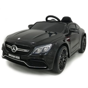 Акумулаторна кола Mercedes Benz C63 AMG, 12V, с меки гуми, отварящи се врати