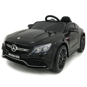 Акумулаторна кола Mercedes Benz C63 AMG, 12V, с меки гуми, отварящи се врати