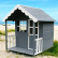 GINGER HOME - Дървена Детска Къща, 139x143.5x149 см, за Игри на Открито в Двора и Градината 1