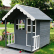 GINGER HOME - Дървена Детска Къща, 139x143.5x149 см, за Игри на Открито в Двора и Градината 4