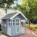 GINGER HOME - Дървена Детска Къща, 139x143.5x149 см, за Игри на Открито в Двора и Градината 6