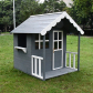 GINGER HOME - Дървена Детска Къща, 139x143.5x149 см, за Игри на Открито в Двора и Градината Продукт GINGER HOME - Дървена Детска Къща, 139x143.5x149 см, за Игри на Открито в Двора и Градината - 1 - BG Hlapeta