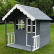 GINGER HOME - Дървена Детска Къща, 139x143.5x149 см, за Игри на Открито в Двора и Градината 3