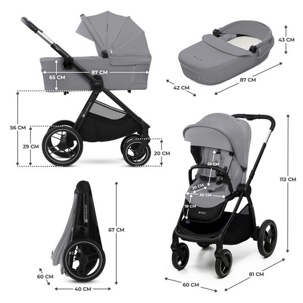 Продукт KinderKraft NEA 2.0 - Бебешка количка 2в1 - 0 - BG Hlapeta