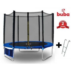 Buba 183см (6ft) - Батут с външна мрежа + стълба + джоб за обувки с нарушена опаковка