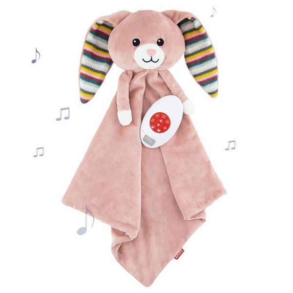 Продукт ZAZU - Плюшено одеялце за гушкане с държач за залъгалка, бял шум и музика, със сензор за плач - 0 - BG Hlapeta