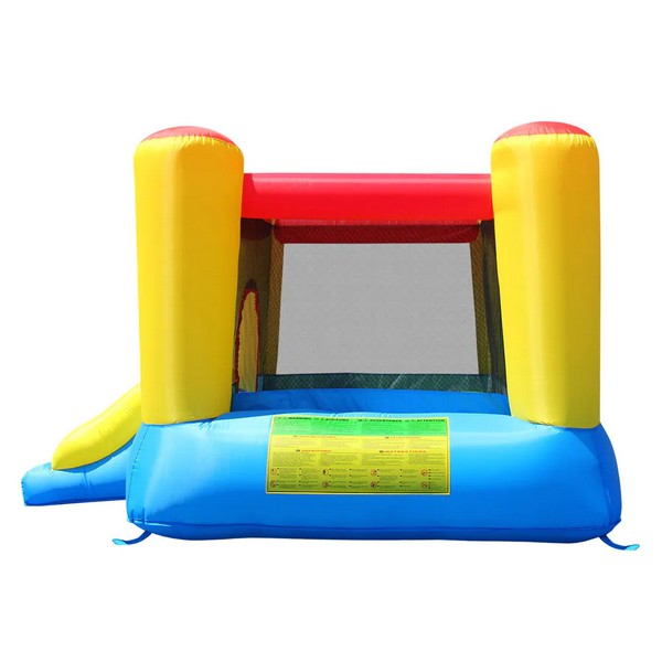 Продукт HAPPY HOP - Батут замък с пързалка и помпа 253x200x160 - 0 - BG Hlapeta