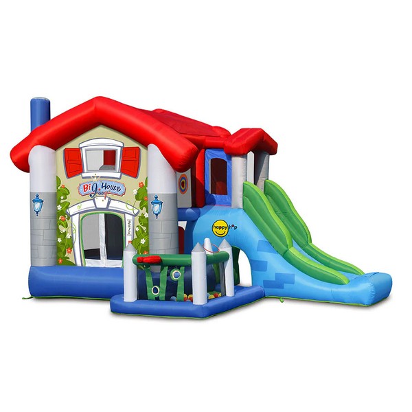 Продукт HAPPY HOP - Игрален център къща с пързалка и топки 455x330x265 - 0 - BG Hlapeta