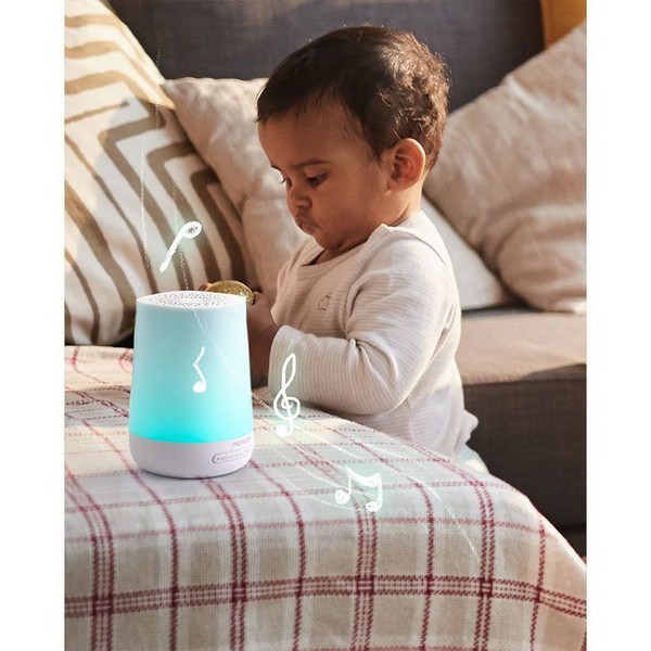Продукт Momcozy - Детска нощна лампа с музикална кутия 7 цвята, 34 мелодии, Бял шум, с мобилно приложение - 0 - BG Hlapeta