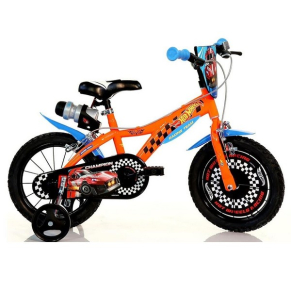 Dino Bikes Hot Wheels - Детско колело 14 инча, с бутилка