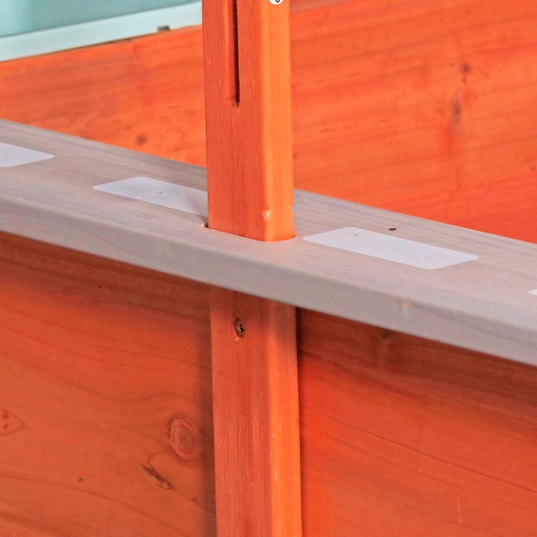 Продукт GINGER HOME - Детски Дървен Пясъчник с Регулируем Покрив, Аксесоари за Игра 120x120x120 см - 0 - BG Hlapeta