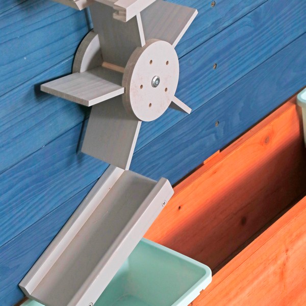 Продукт GINGER HOME - Детски Дървен Пясъчник с Регулируем Покрив, Аксесоари за Игра 120x120x120 см - 0 - BG Hlapeta