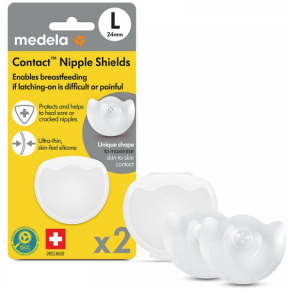 Medela - Силиконови протектори за зърна L 2бр H