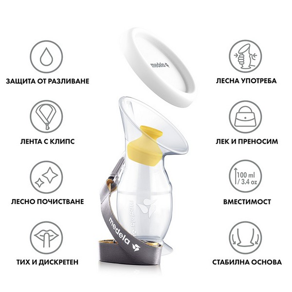 Продукт Medela - Силиконов колектор за кърма с двойна защита - 0 - BG Hlapeta