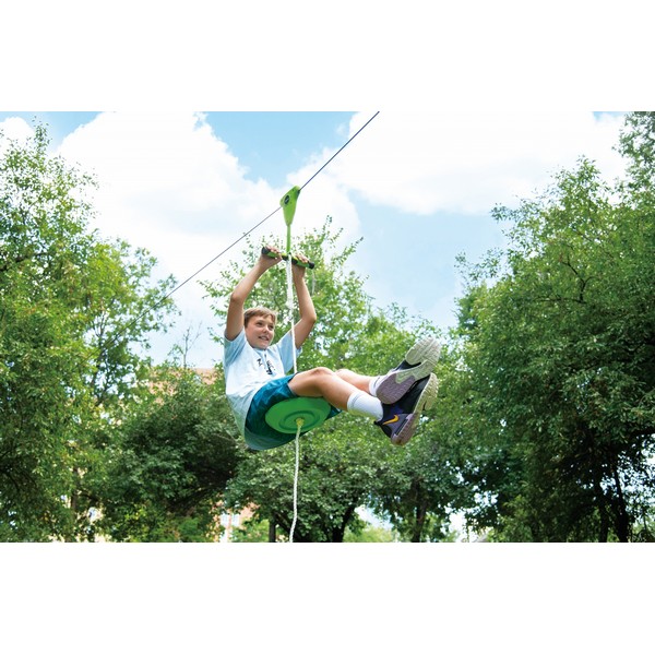 Продукт Ziplline - Приключенска въжена линия със спирачка 30м. - 0 - BG Hlapeta