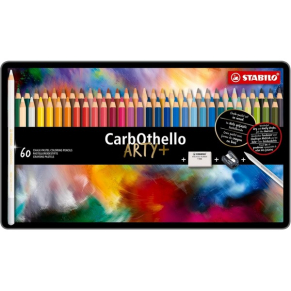 Stabilo CarbOthello ARTYplus - Комплект цветни моливи, Метална кутия, 60 броя