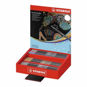Stabilo Pen 68 metallic - Дисплей флумастери, 60 броя