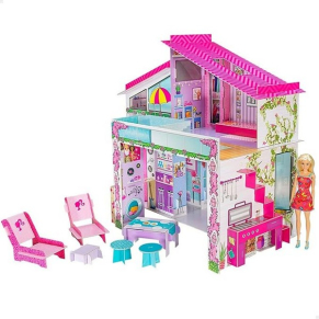 Lisciani Barbie Направи си сам лятна къща с включена кукла - Креативен комплект