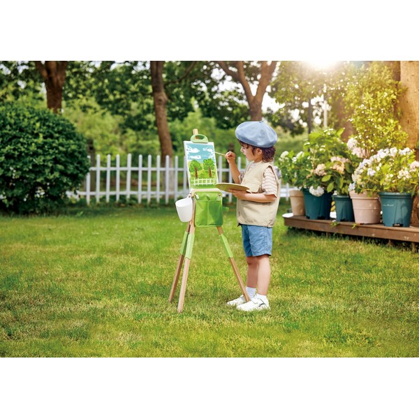 Продукт Hape - Статив за рисуване с аксесоари, 14 части - 0 - BG Hlapeta