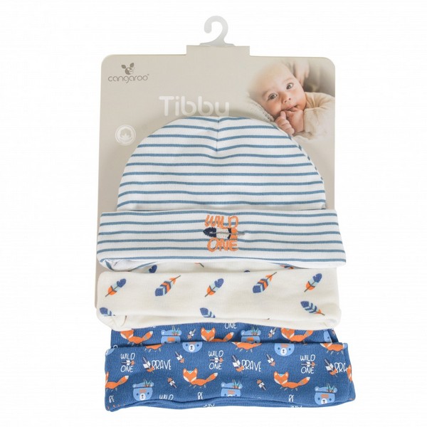 Продукт Cangaroo Tibby - Шапки 3бр. - 0 - BG Hlapeta