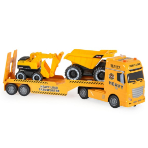 Jin Jia Toys - Автовоз с багер и самосвал