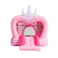 HAPPY HOP Princess - Батут замък с пързалка 285x210x220 2
