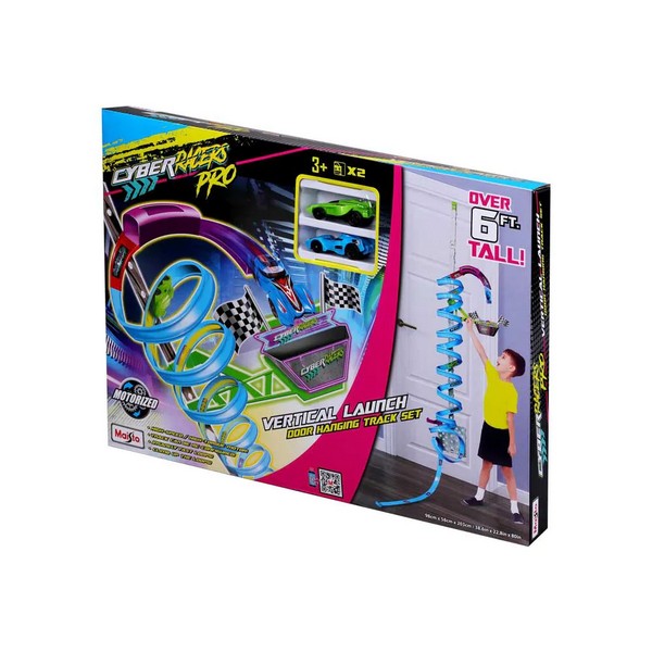 Продукт MAISTO Cyber Racers - Писта за окачване на врата с две коли - 0 - BG Hlapeta