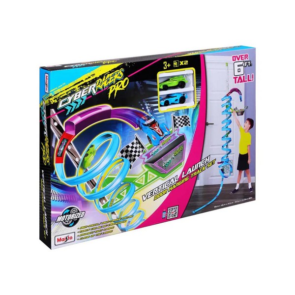 Продукт MAISTO Cyber Racers - Писта за окачване на врата с две коли - 0 - BG Hlapeta